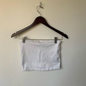 White tube top. Size small. Hand-made.